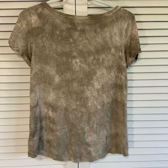 Green tie dye lace up soft t shirt women’s extra small - Picture 4 of 4